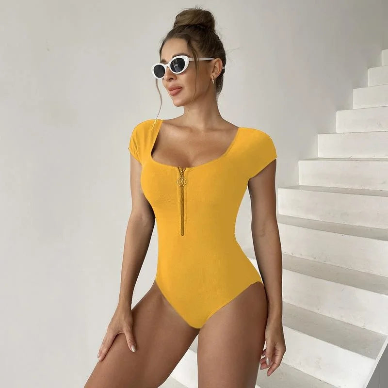 Summer One-Piece Large Size Swimwear Push Up Women Swimsuit Closed Body Female Bathing Suit For Pool Beach Wear