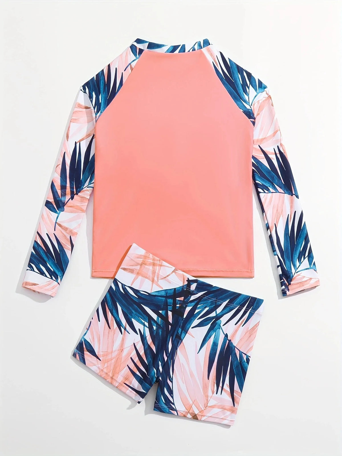 Girls Swimsuit Two Pieces Kids Swimwear With Shorts Printed Children's Bathers Bathing Swimming Swim Suit Summer Beachwear