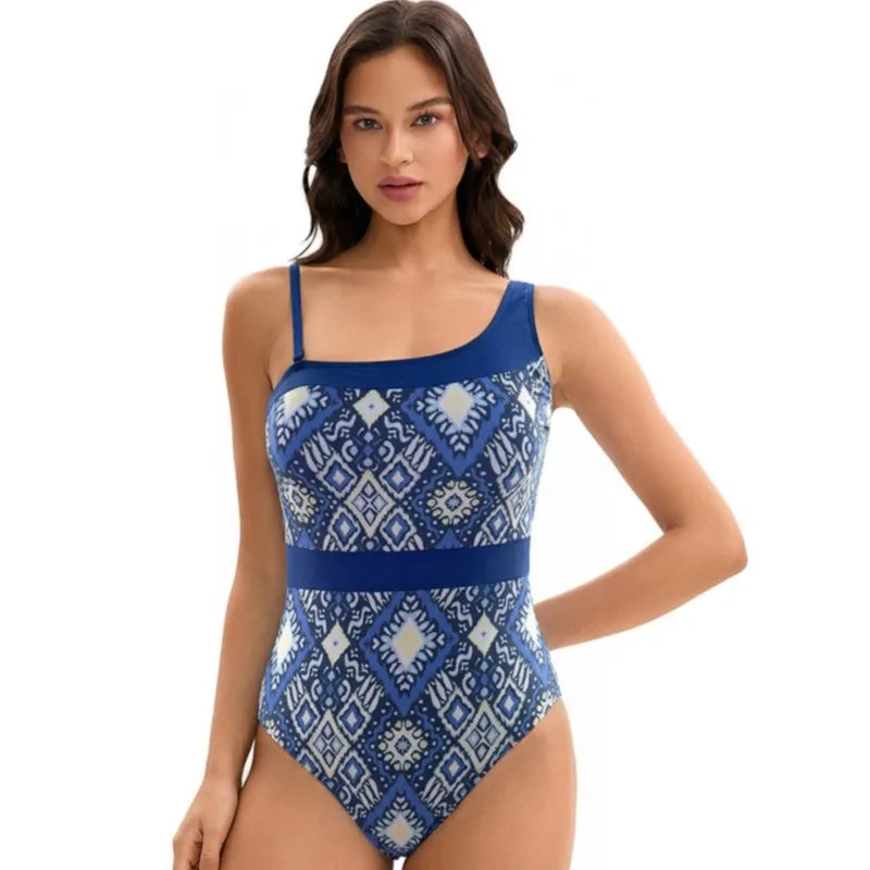 High Waist Swimsuit Women Summer Bathing Suit Bikini Set Sleeveless Swimwear Women Beach Swimming Suit For Female