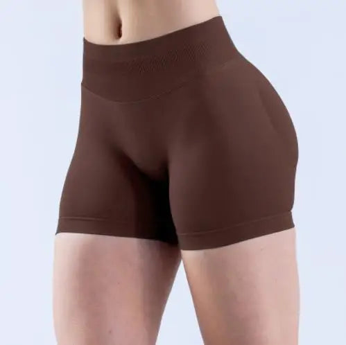 D-impact Gym Woman High Support Fitness Sports Biker Shorts Workout Scrunch Butt Yoga Seamless Leggings Running Shorts XP389