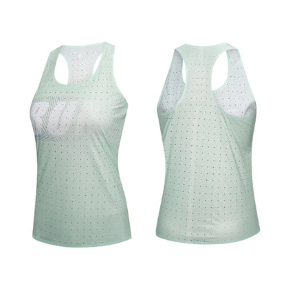 80g Lightweight Running Vest Women Yoga Sports Fitness Tops Marathon Jogging Quick Dry Sleeveless T-shirt Gym Crossfit Vests