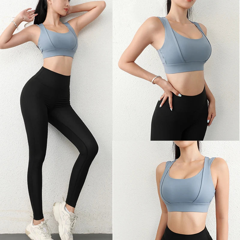Sports Bras for Yoga Gym Workout Crop Top Fitness Tops Bounce Control Jogging Bras Push Up Running Top Active Wear