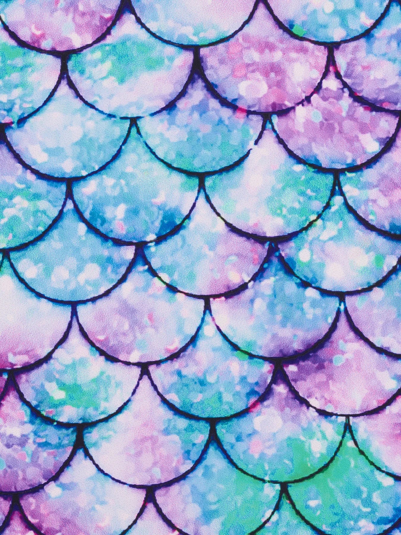 Boyleg Shorts Swimwear Kids Girl Long Raglan Sleeve Swimming Suit Kids Scale Print Ombre Dyeing Color Zipper Beach Swimsuit