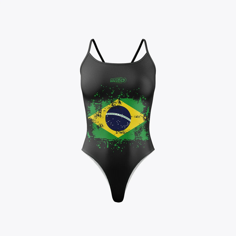Women Swimsuit  One-piece Comfortable Competition Training Swim Suit Swimwear Functional Training Triathlon V-shoulder Tight Swimming Bathers