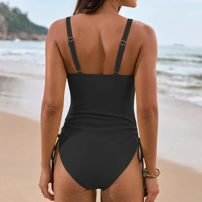 One Piece Large Swimsuits Closed Women's Plus Size Swimwear Push Up Female BodySuits Swimming Bathing Suits For Pool Beach