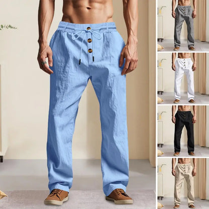 Business Casual Men Slim Pants Spring Summer Korean Streetwear Fashion Male Clothes Basic Sports Straight Trousers
