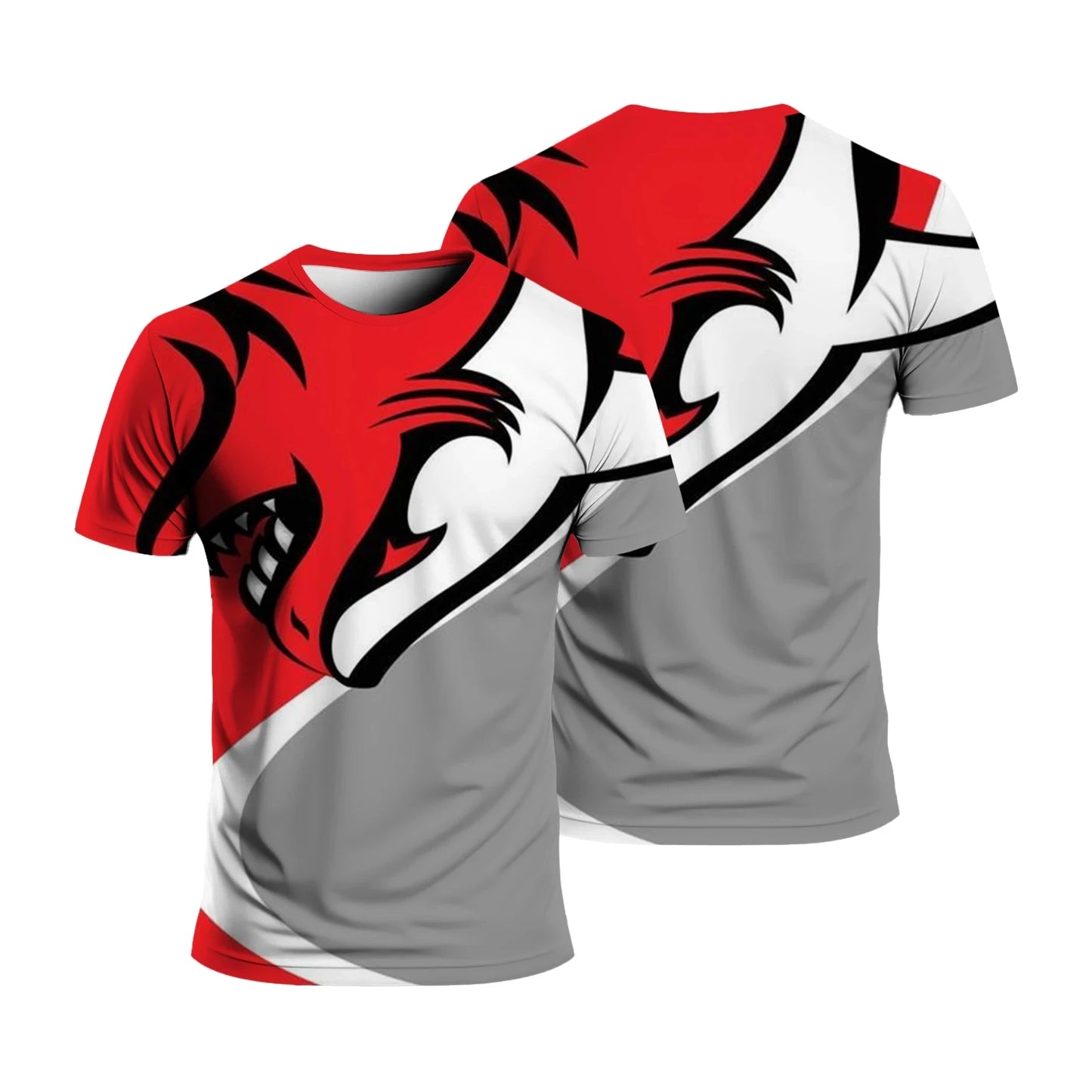 Gym T-Shirts Summer Fashion Sports Men's T-Shirt Loose Comfortable Daily Sportswear Running Man Casual Round Neck Short Sleeve