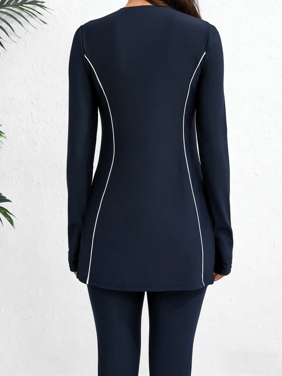 Women With Long Pants Rash Guard Swimwear Female Two Pieces Swimsuit Beach Dress Lady Bathers Bathing Swimming Swim Suit Beachwear 2XL
