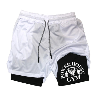 Camouflage running shorts for men's gym sports shorts 2-in-1 quick drying exercise training gym fitness jogging shorts for summer