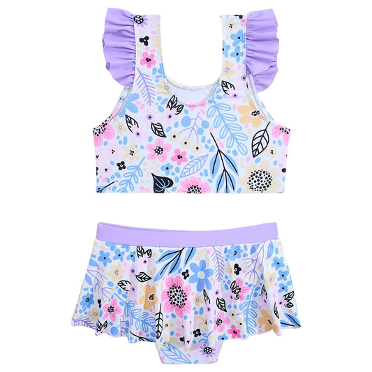 Girls Comfortable Stylish And Cute Backless Bikini Swimsuit Set With A Triangle Top Guard Baby Girl купальник дитячий