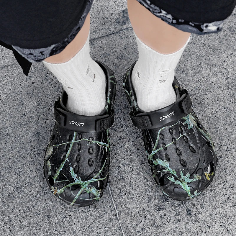 Flat Sandals Men Shoes Slippers Men Garden Platform Sandals Man Summer Sandals Male Sneakers Outdoor Flip Flops Home Clogs