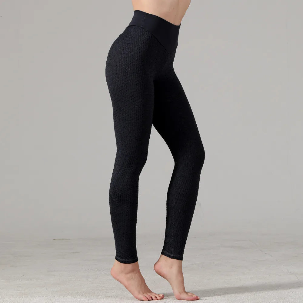 Dot Pattern High Waist Booty Yoga Leggings Women Sport Fitness Scrunch Leggings Push Up High Waist Gym Tights Yoga Pants