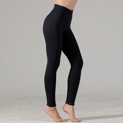Dot Pattern High Waist Booty Yoga Leggings Women Sport Fitness Scrunch Leggings Push Up High Waist Gym Tights Yoga Pants