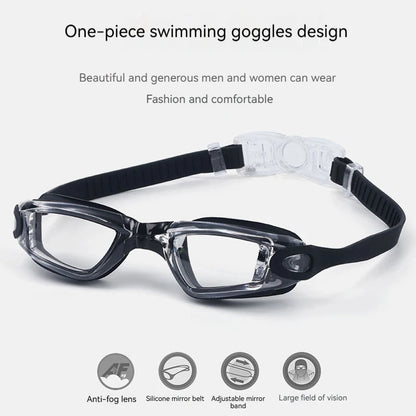 Special Goggles For Water Swimming Children'S Large Frame Waterproof And Anti-Fog High-Definition Silicone Swimming Goggles