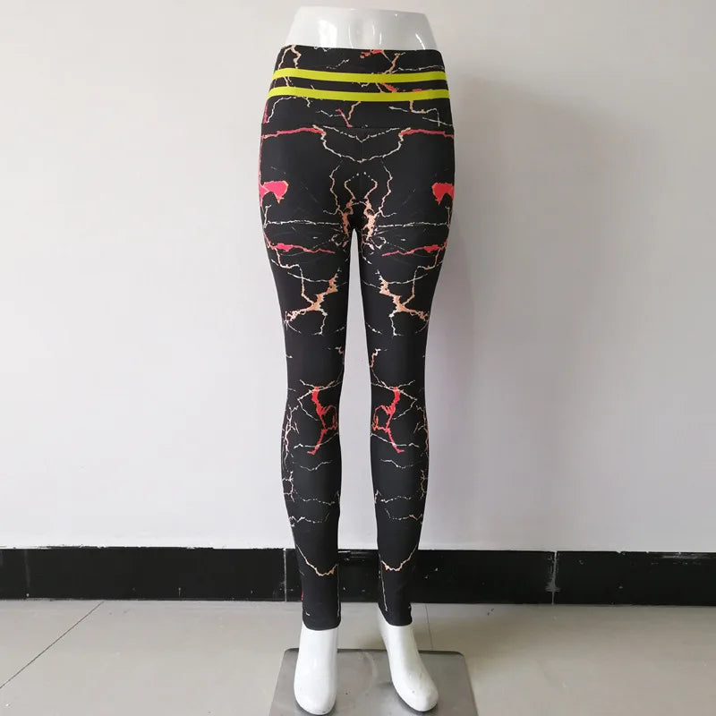 NADANBAO Sporting Leggings Women Green Wings Print Pants Multi Designs