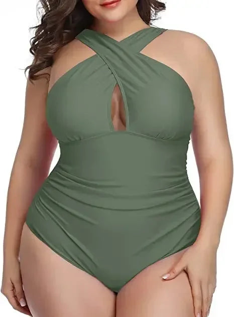 One-Piece Swimsuit for Women Size L-3XL Ladies Push Up Swimwear Swimming Suits Bathing Beachwear Bathers