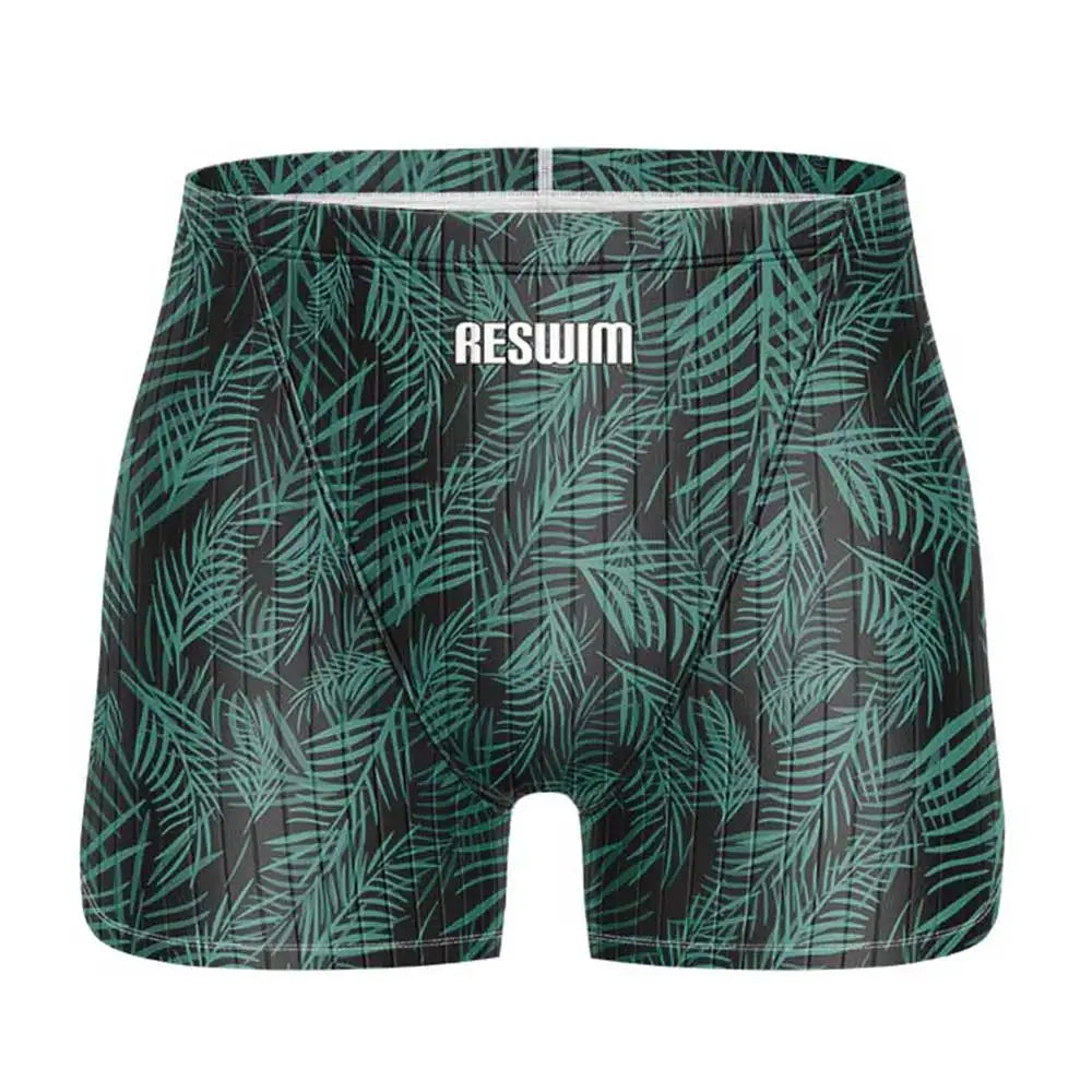 Men's Jammer Swimsuit Swimming Trunks Swim Short Beach Tights Shorts Summer Quick Dry Pants Swimwear Sports Surfing Pants