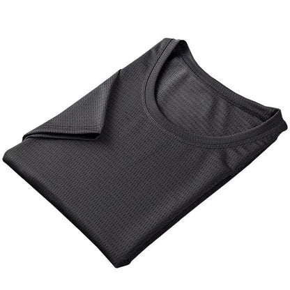 Plus Size 10XL 150KG summer Men sports Quick dry tshirts Short sleeve hole Breathable out door tees large size elasticity tops