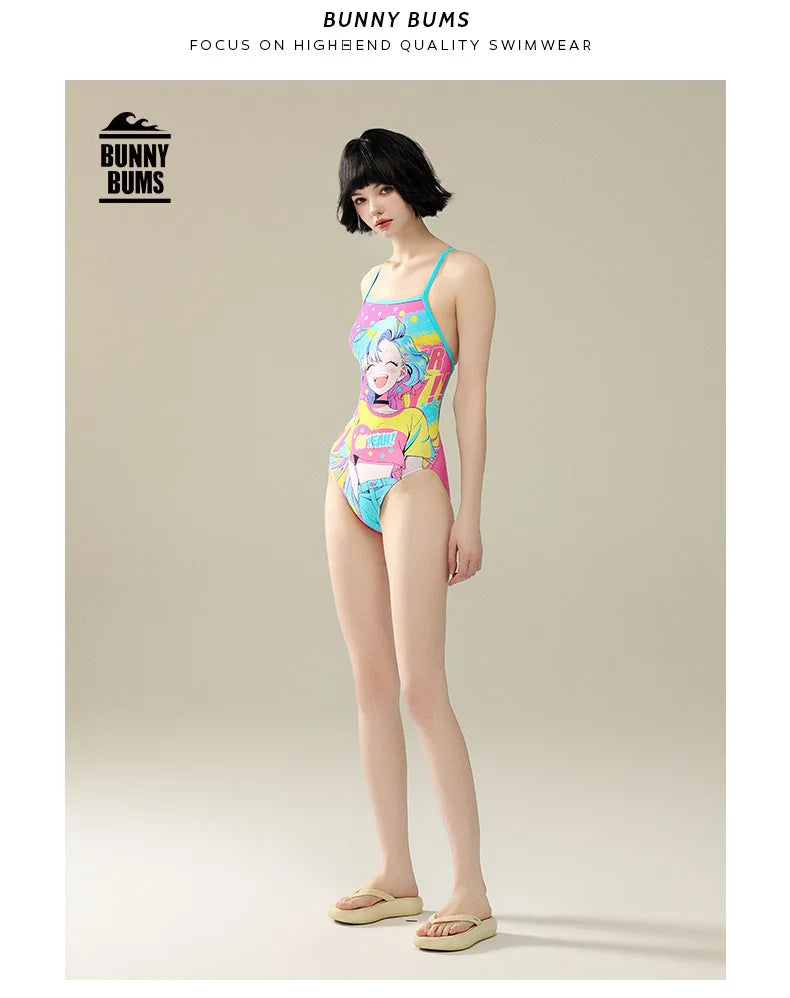 One-piece Racing Swimsuit Women Triangle Professional Training Swimming Pool Advanced Feeling Spa Swimwear