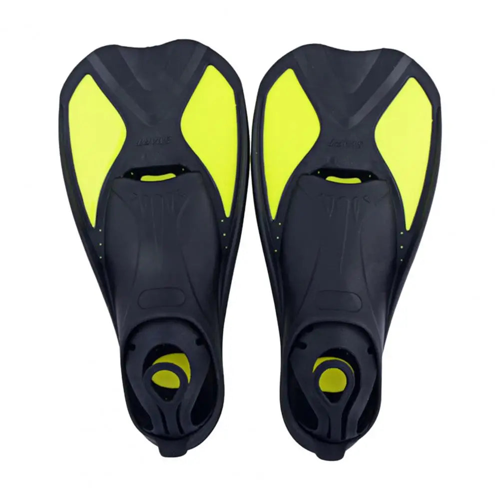 Diving Fins Swimming Training Fins Professional Snorkeling Flippers Short Blade Flippers Leg Strength Building Swimming Flippers