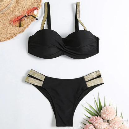Bikinis Swimsuits Women's Swimwear Push Up Female Beach Swim Wear Bathing Suits Brazilian Bikini Set Pool Bather