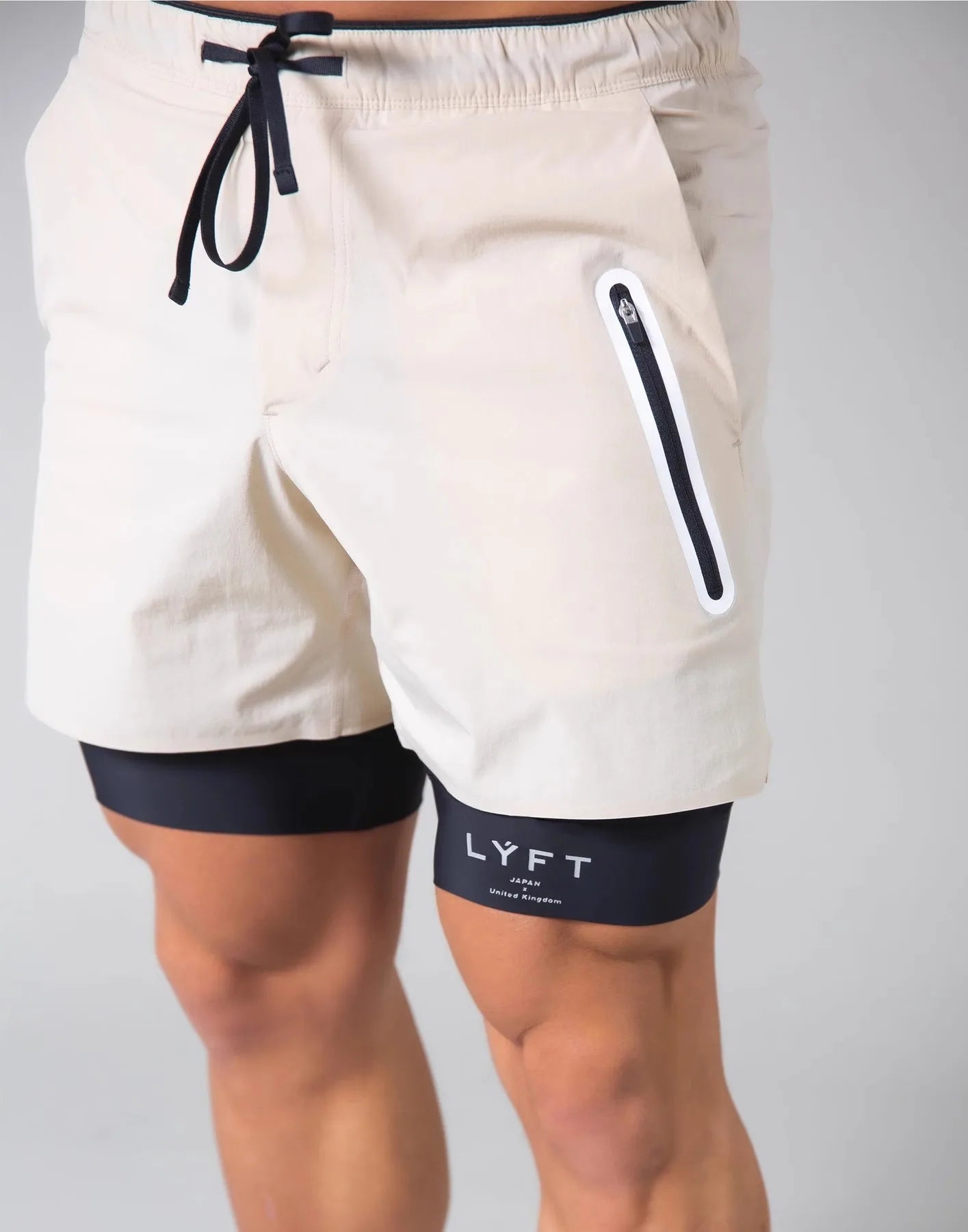 Running Training Men's Sports Shorts Double-layer Anti-glare Quick-drying Fitness Shorts