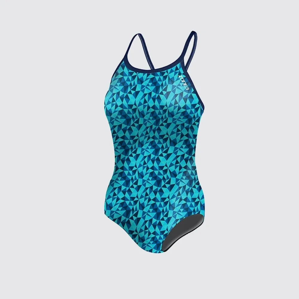 Zone3 Women Swimsuit Cozy Skinsuit Open Water Swimming Pool Long Training Comfortable Swimwear Competition Training Suit Pool Bathers