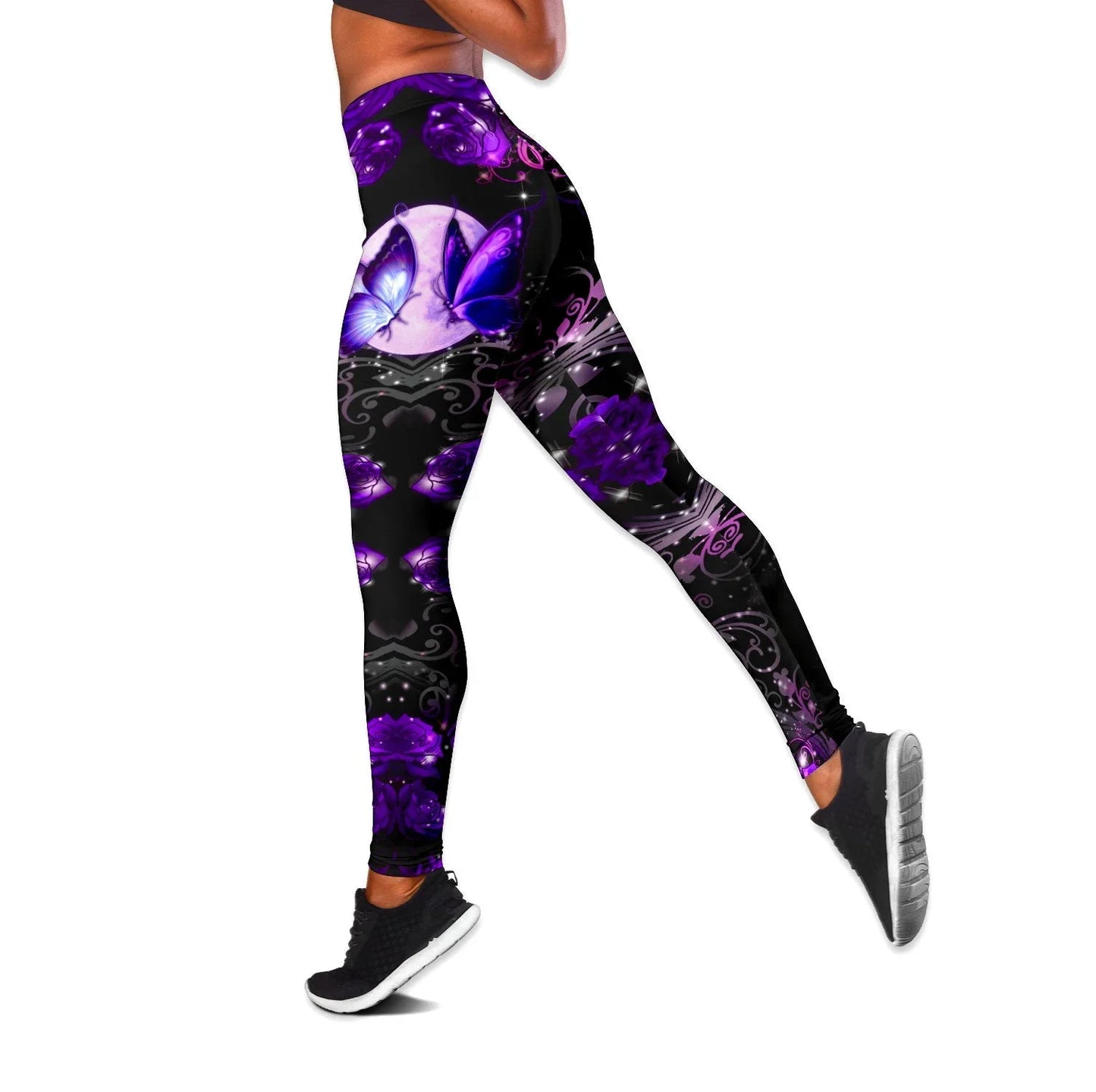 Butterfly 3D Printed Women's Leggings Fitness Female Full Length Leggings yoga Running Pants DDK104