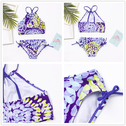 Multi Style Multi Colour Kids Girls Bikini Set 2025 New Print Girls Kids Swimwear Swimsuit Summer Children  Bathing Suit