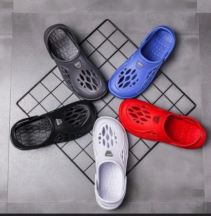 Men Sandals Light EVA Men's Casual Shoes Hole Shoes Clogs Home Garden Outdoor Male Beach Flat Slippers Big Size 49