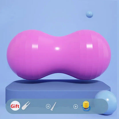 Peanut Ball Yoga Pilates Ball Anti Burst Physio Therapy Exercise Ball For Balance Labor Birthing Home Weight-Bearing 200kg