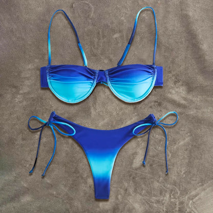 Push Up Bikinis Swimsuit Women Swimwear Micro Bikini Set Low Waisted Swim Suit Patchwork Beachwear Brazilian Biquini Female