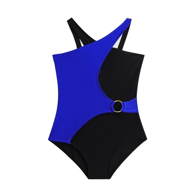 Pink Girls One Piece Swimsuit 5-14 Year Kids Swim Suit Teenage Children's Swimwear Criss Cross Bathing Suits Beach Bodysuit