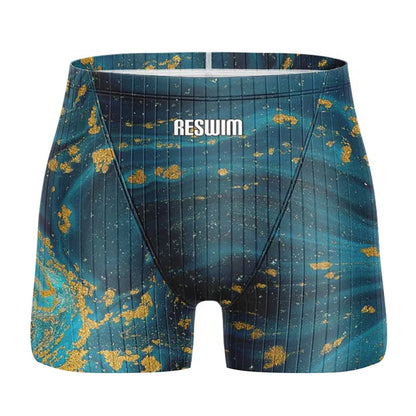 Men's Jammer Swimsuit Athletic Training Swim Trunks Bathing Suit Durable Training Swimming Surfing Diving Shorts Summer Swimwear