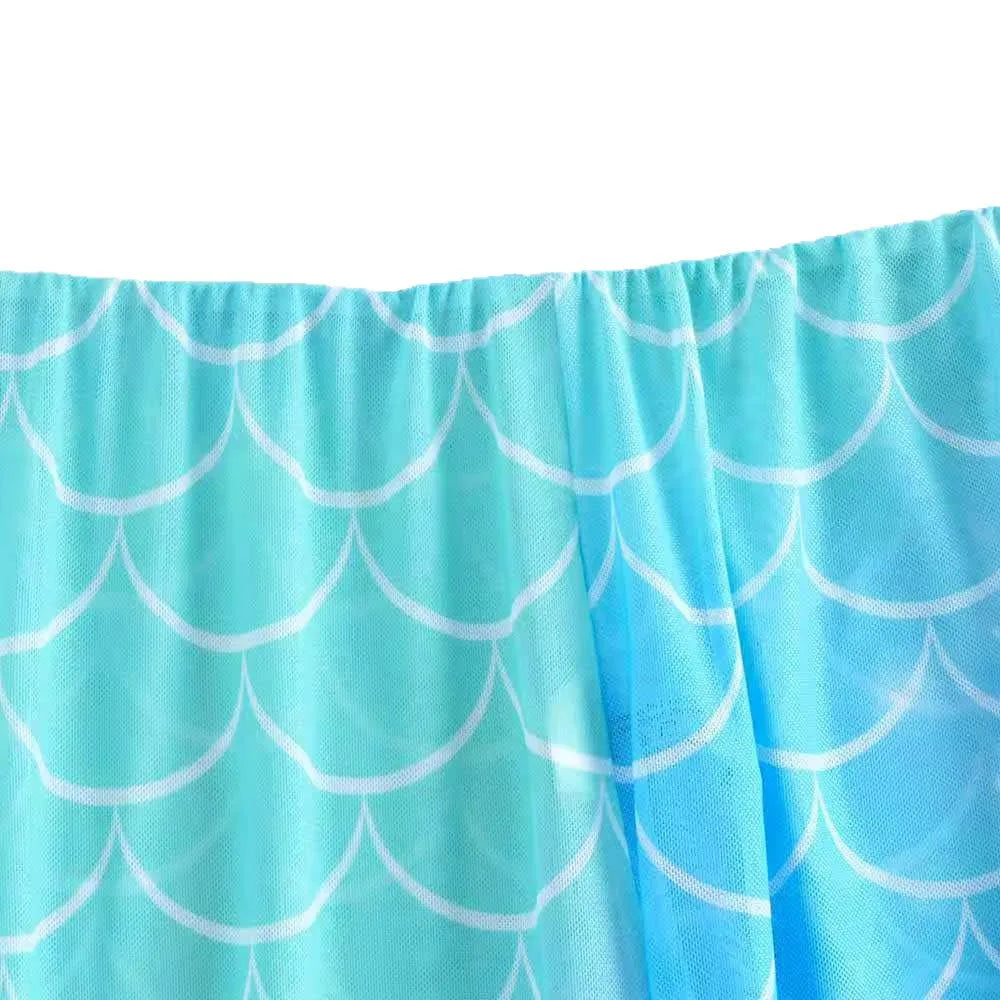Girls 3pack Mermaid Print Cross Wrap High Waist Bikini Beach Pants Kids Swimsuit 8-12 Years Children's Swimwear Bathing Suit
