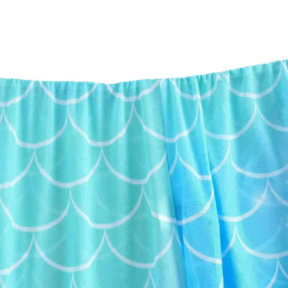 Girls 3pack Mermaid Print Cross Wrap High Waist Bikini Beach Pants Kids Swimsuit 8-12 Years Children's Swimwear Bathing Suit