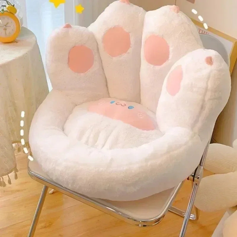 Thick Warm Floor Sofa Cushions PuTuan Cushion Floor Lazy Sofa Household Plush Tatami Waist Cushions Seat Cushion Cat Paw Shape