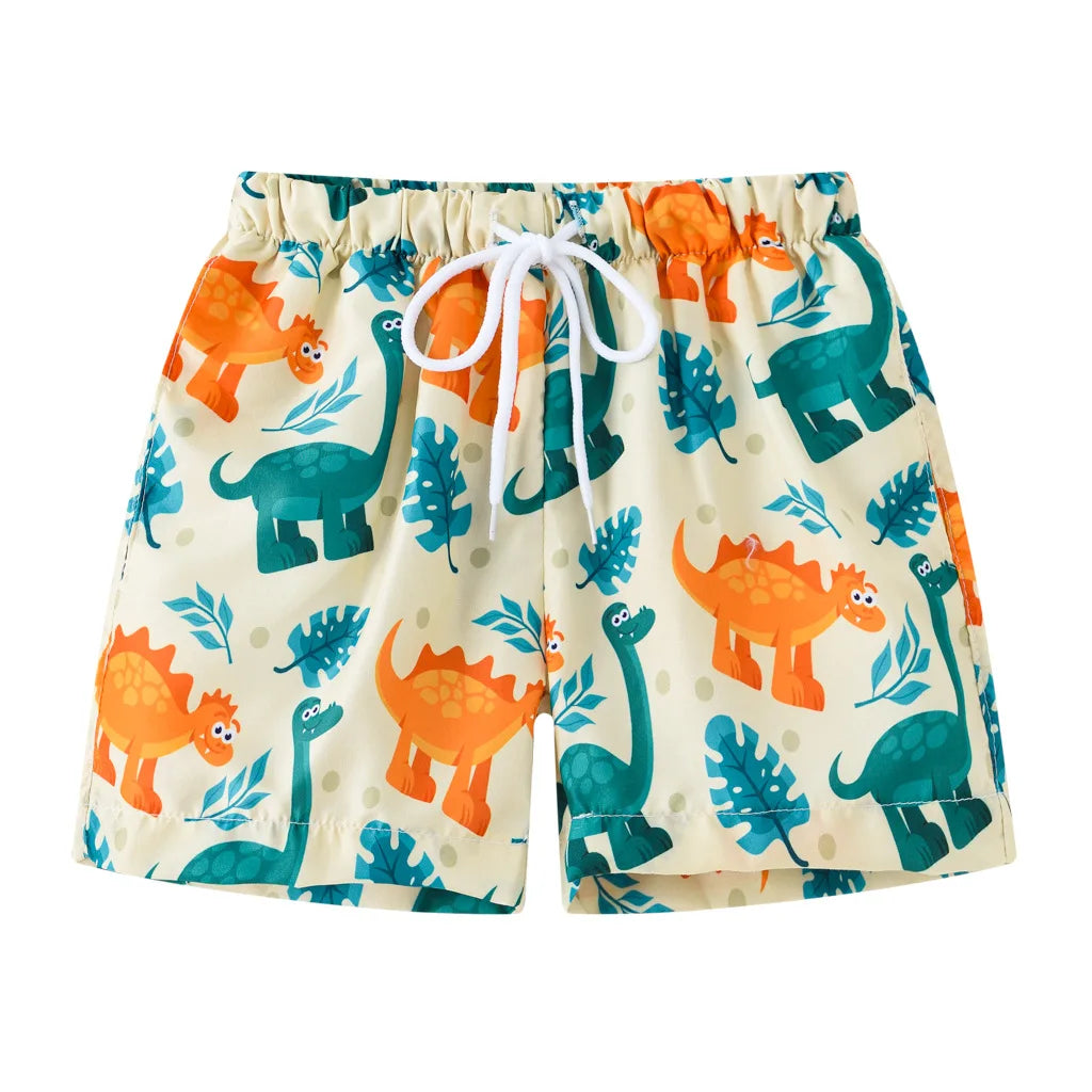 Summer Baby Boys Swimming Trunks For 2-8Years Kids Beach Shorts Cartoon Pattern Swimsuit Shorts Baby Bathing Suit Swimwear