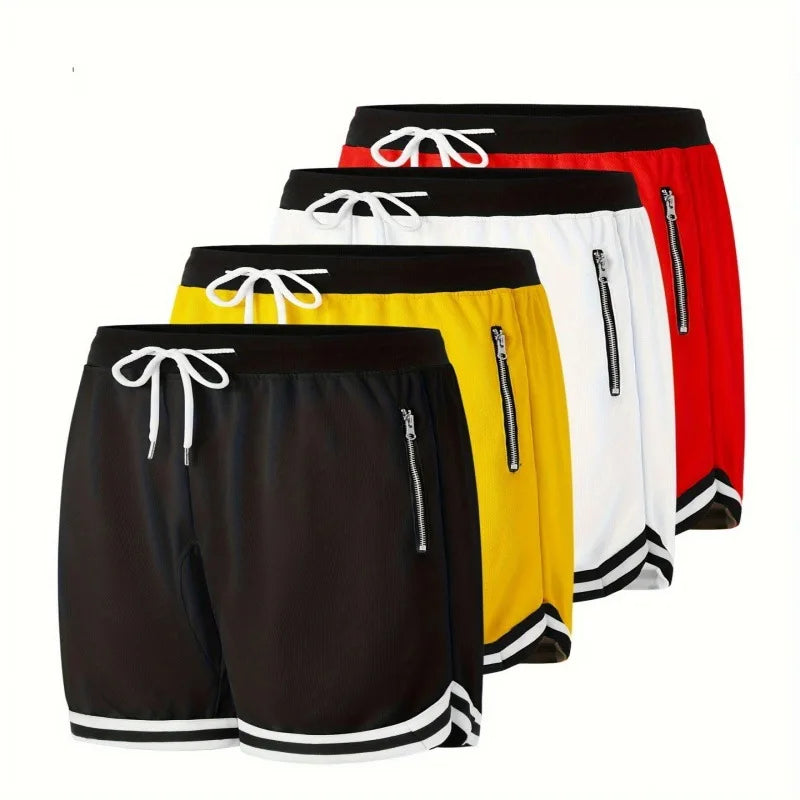 Men's Basketball Shorts Quick Dry Breathable Sports Shorts Sweat Wicking Gym Running Training Fitness Beach Athletic Shorts