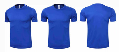High quality spandex Men Women Kids Running T Shirt Quick Dry Fitness Shirt Training exercise Clothes Gym Sports Shirts Tops