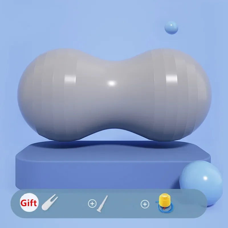 Peanut Ball Yoga Pilates Ball Anti Burst Physio Therapy Exercise Ball For Balance Labor Birthing Home Weight-Bearing 200kg