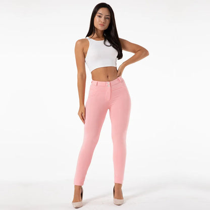 Pink Pants Sport Leggings Push Up Running Tights Fitness for Women Gym Track Pants Yoga Wear Bum Lift Leggings
