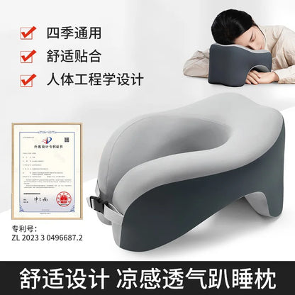 Travel Pillow U-Shape Pure Memory Foam Neck Pillow For Airplane Office Nap Cervical Pillows Flight Sleeping Head Neck Support