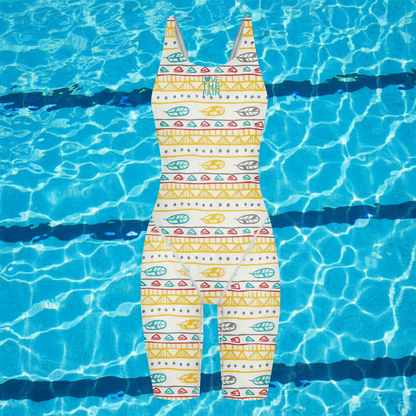 Girls Love The Pain Racer Back Knee Length Swimsuit Bodysuit Sleeveless One Piece Print Swimwear For Holiday Beach Water Sports
