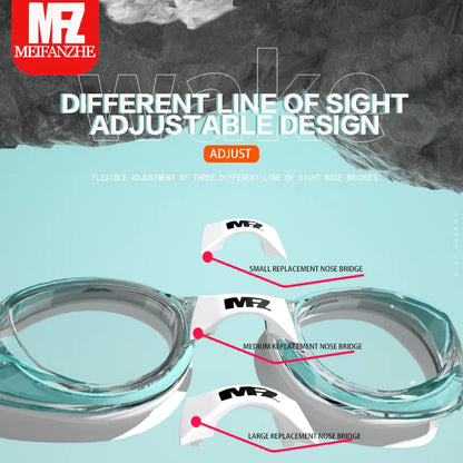 Small Frame Waterproof Anti-fog Adjustable Swimming Goggles for Men and Women
