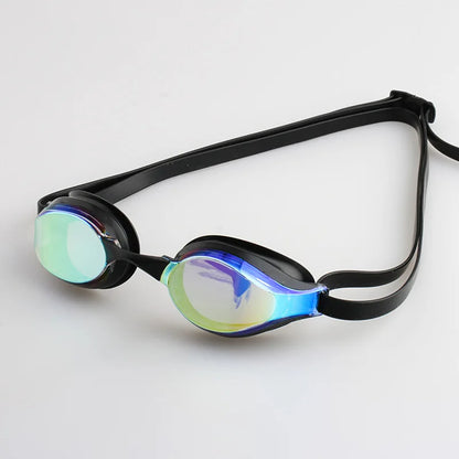 Professional competition goggles, electroplating, anti haze, waterproof, UV resistant, silicone, diving goggles, racing goggles.
