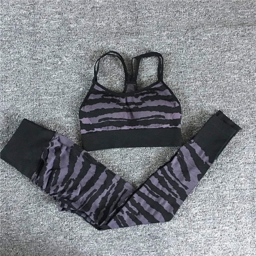 Women's Tiger Print Sports Bra & Leggings | Set or Separates