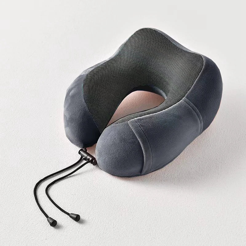 U Shaped Memory Foam Neck Pillows Soft Cervical Orthopedic Pillow Travel Essentials For Airplane Massage Neck Cushion