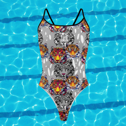 Love The Pain Women One-Piece Swimsuit Pool Bathers Squad Back Monokini Bathing Suits Beachwear Triathlon Functional Training Swimwear