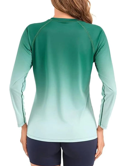 Women Long Sleeve Rashguard Swim Shirts Womens Swimwear Surf Rushguard Top Quality UV-Protection Rush Guard Tops